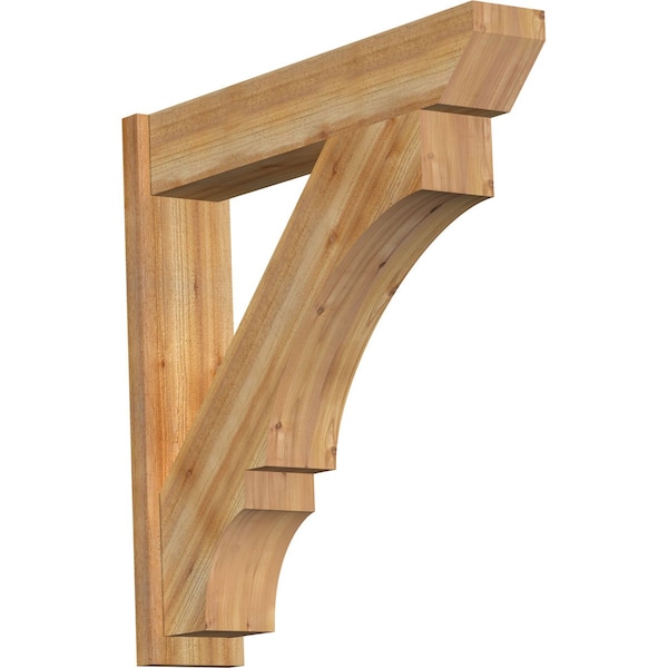 Ekena Millwork Balboa Slat Rough Sawn Outlooker, Western Red Cedar, 8"W x 40"D x 40"H OUT08X40X40BOA06RWR - main